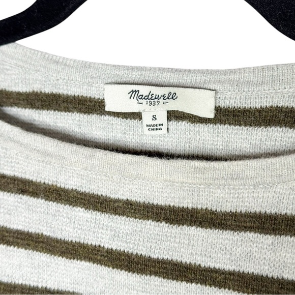 Madewell | Striped Cotton-Wool Blend Pullover Sweater | Size S | EUC - Picture 3 of 8